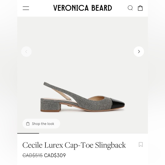 Veronica Beard Silver and Black Heels - Picture 2 of 7